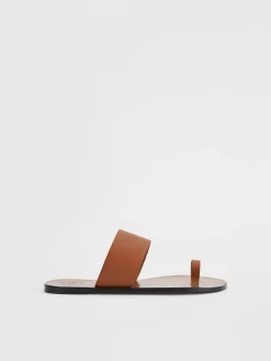 ATP Atelier Astrid Lader Platta Sandaler Brandy Fashion