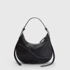 ATP Atelier Liveri Grained Leather Small Hobo Bag Svart/Kontrastsom Store
