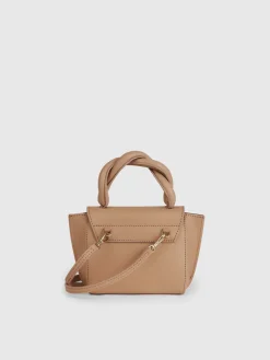ATP Atelier Montalbano Lader/Nappa Mini Handvaska Nocciola Cheap