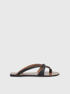 ATP Atelier Padula Nappa Cutout Sandaler Svart Discount