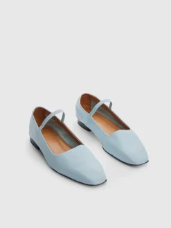 ATP Atelier Petina Nappa Mary Jane Flats Pastellbla Cheap