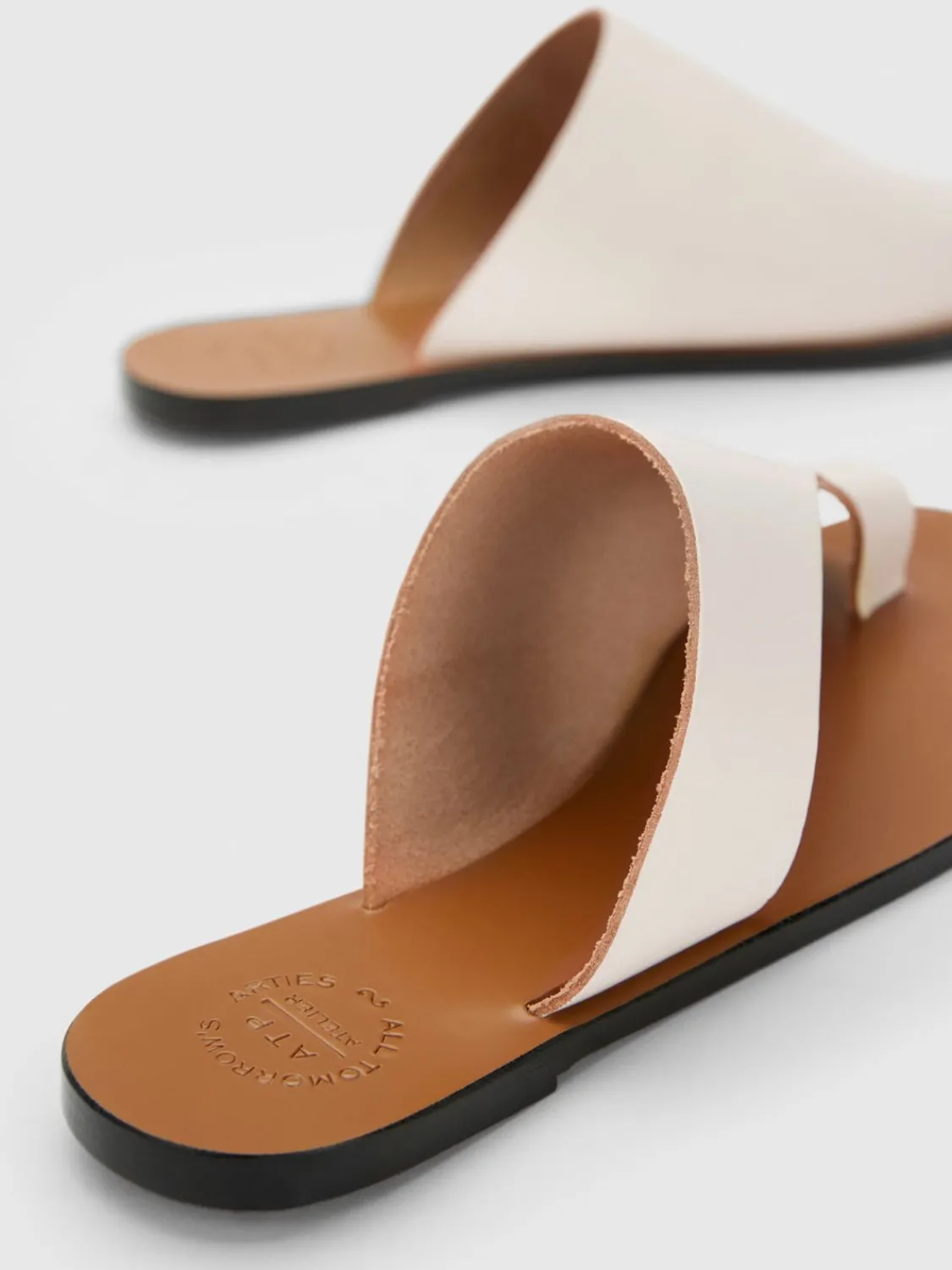 ATP Atelier Rosa Skinnsandaler Linne Hot
