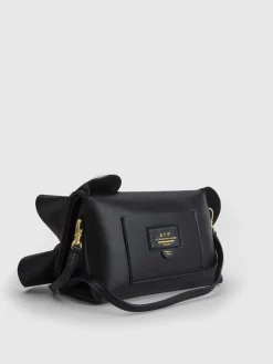 ATP Atelier Scarlino Frill Nappa Pouch Bag Svart Hot