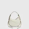 ATP Atelier Silea Grained Leather Mini Hobo Bag Bianco/Kontrastsom Shop