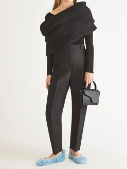 ATP Atelier Teano Shearling Ballet Flats Baby Bla Flash Sale