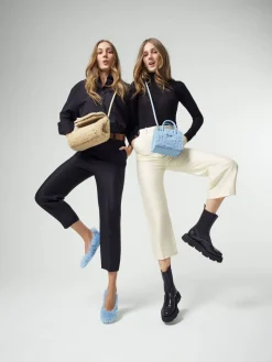 ATP Atelier Teano Shearling Ballet Flats Baby Bla Flash Sale